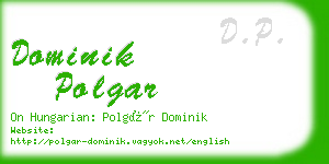dominik polgar business card